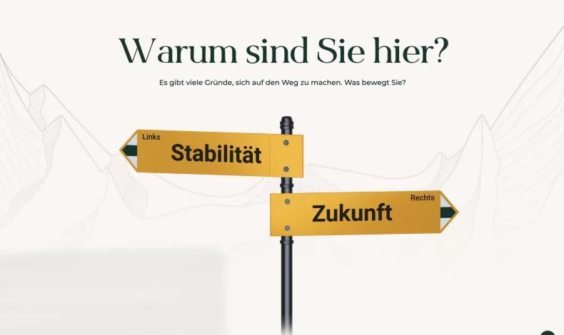 Why are you here? — signposts